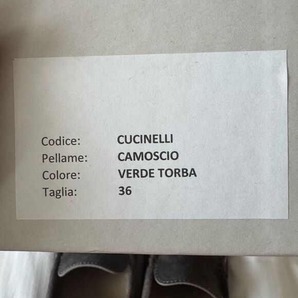 Brunello Cucinelli Gray Slip-On Loafers - Picture 4 of 4